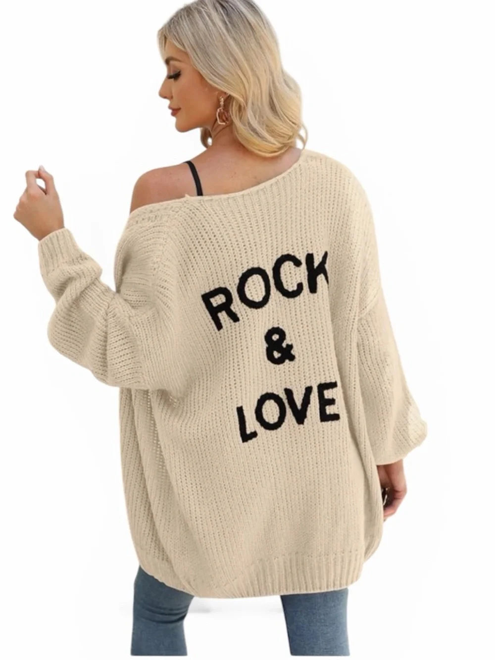 PRETTYGARDEN Women's Long Sleeve Open Front Knit Cardigan - Picture 2 of 7